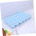 Hemoton Egg Holder Organizer Box Straw Stacked Grids for Refrigerator Storage Holder Egg Breakage-proof Thicken Wheat Blue Blue 29*19CM - Buy Online on GoSupps.com