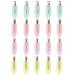 WENTOR 20 Pieces No Bend Clips Makeup Curl Clips No Crease Hair Clips for Hairstyle Bangs Waves (Blue Purple Pink Yellow)