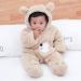 Borlai Baby Winter Snowsuit Romper | Fleece Hooded Onesies for Girls Boys | Khaki 6-9 Months - Buy Online on GoSupps.com