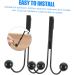 Baluue Clothes Rack 6 Pcs Double Hook Towel Hooks Wall Mounted Clothing Rack Over Door Clothes Hanger Rack Metal Coat Hooks 14x9cmx3pcs Blackx3pcs - Buy Online on GoSupps.com