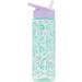 700ml Leopard Print Water Bottle with Straw - Light Blue | Stylish Hydration Choice - Buy Online on GoSupps.com