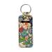 SCRAWLGOD Lip Balm Keychain for Women and Girls Bright Flowers Boho Floral