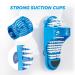 Meidong Foot Scrubber - Shower Floor Dead Skin Remover with Suction Cups (1PCS Blue) - Buy Online on GoSupps.com