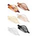 Duck Billed Hair Clips | Vintage French Design Side Slid Hairpin Retro No Slip Grip Hair Claw Clips Ultra Light Oval Barrette Jaw Clips Hair Accessories for Women Girls Transparent color