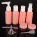 FANTESI Travel Bottles for Toiletries 9 PCS Leak Proof Refillable Travel Containers Liquid Containers with Clear Toiletries Bag for Cosmetic Shampoo Lotion Makeup Shower Hand Soap Pink - Buy Online on GoSupps.com