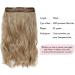 Dark Blonde 12 inch Secret Hair Extensions: Invisible Wire Clip in Synthetic Hair Piece for Women - Natural Wavy Hair Extension - Buy Online on GoSupps.com