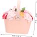 DOITOOL Box Portable Basket Rose Bouquet Bath Soap Plant Essential Oil Soap Rose Petal Soap Soap Decorative Soap Romantic Soap Miss Pink Cosmetic Ribbon - Buy Online on GoSupps.com