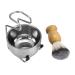 Faletony men stainless steel shaving set with bowl roof hair shaving brush shaving razor shaving rack shaving soap shells 3 in 1 gift set (3 in 1 set)