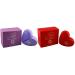 META-BOSEM Sweet Heart Lilac&Rouge Eau De Parfum Spray Perfume for Women Sweet Floral Fragrance - a Heart Bottle Collection Great Holiday Gift (Pack of 2) 3.4 Fl Oz Each total 6.8 Oz