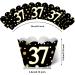 24pcs Dessert Cupcake Topper 24pcs Cupcake Wrappers Cheer to 37 Years Old Theme Decor Supplies Men Women Happy 37th Birthday Wedding Anniversary Party Decoration - Buy Online on GoSupps.com