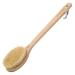 Hydr a London body/bathing brush with a long handle.FSC -certified beech wood.Natural cactus bristles ideal for dry brushes for a peeling to remove dead skin cellulite and to support the lymphatic drainage.