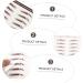 Didiseaon 6pcs Eyebrow Stickers Brow Stickers Eyes Artificial Eyebrow Tattoos Eyebrow Trimming Cosmetic 3d medium Brown - Buy Online on GoSupps.com
