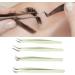 4-Piece Eyelash Extension Tweezers Set | 45 Volume & 75 Bent Tweezers in Stainless Steel Box | Ideal for Salon & Home Use - Buy Online on GoSupps.com