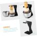 Vintorky Acrylic Shaving Set for Men | Stainless Steel Razor Stand & Beard Kit | Premium Men's Shaving Soap & Brush Holder - Buy Online on GoSupps.com