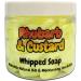 Rhubarb & Custard Whipped Soap Body Wash - 150g - Natural Oils and Butters - Sweet Scent - Vegan Friendly - Puddle of Wax - Made in the UK
