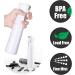 Basetousual 2 Spray Bottle - Continuous Ultra Fine Water Spray for Hairdressers (300ml Black & White) - Perfect Hair Mist for Styling & Hydration - Buy Online on GoSupps.com