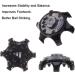 Sansheng Easy Change Golf Shoe Studs - 30pcs Anti-Skid Replacement Spikes (Black) - Buy Online on GoSupps.com