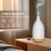 Buy GUKKK White Ceramic Aroma Diffuser for Essential Oils - Adjustable Fog 7 Colors LED Timer - Perfect for Bedrooms Yoga & Office (100ml) - Buy Online on GoSupps.com