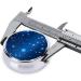 Blue Star Pattern Round Pill Box | 3 Compartment Portable Pill Organizer for Travel - Perfect Travel Accessory - Buy Online on GoSupps.com