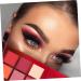 FOMIYES 9 Matte Eyeshadow Metallic Eye Shadow Palettes Women Eye Shadow Flash Makeup Palette 1 count (Pack of 1) Red - Buy Online on GoSupps.com