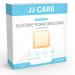 JJ CARE Silicone Foam Dressing [Pack of 10], 6x6 Sacrum Silicone Foam Dressing with Border, Absorbent Bandages with Showerproof Adhesive