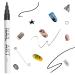 LYroo Nail Art Liner Pen Set - 3pc Black, White, Gold Graffiti Nail Art Pens - Buy Online on GoSupps.com