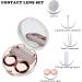 Travel Contact Lens Container Set with Mirror - 5-Piece Leak-Proof Storage for Home & Travel - Buy Online on GoSupps.com