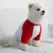 Lucky Petter Dog Raglan T-Shirt | X-Small White/Red | Soft & Breathable Cotton Shirt for Small & Large Dogs - Buy Online on GoSupps.com