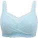 Sexy Lace Mastectomy Bra - Wireless Full Cup Pocket Bralette for Silicone Breast Prosthesis | Comfort & Style in Gray Size 40/90_B - Buy Online on GoSupps.com