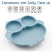 BPA-Free Silicone Baby Suction Plate for Toddlers - Dishwasher & Microwave Safe - Blue - Buy Online on GoSupps.com