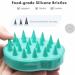 FREATECCH CHAUT Massage Brush - Wet & Dry Shampoo Brush for Scalp Peeling Head Massage & Healthy Hair Growth - Silicone Ridge Care - Classic Green - Buy Online on GoSupps.com