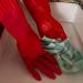 GIFZES Cleaning Gloves Full Hand Protection Gloves Waterproof Non-slip Dishwashing Gloves Heat-insulated Kitchen Cleaning Tool Red S - Buy Online on GoSupps.com