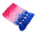 Showjarlly Jumbo Braid Art Hair Extensions - 24 Ombre Kanekalon Braid (5 Pack) for Crochet Twists & Box Braids - Peach Light Pink Royal Blue - Buy Online on GoSupps.com
