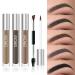 Waterproof Eyebrow Gel - Long Lasting Highly Tinted Liquid Eye Brow Makeup (Black Brown) - Buy Online on GoSupps.com