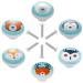 6 pieces children drawer button ceramic drawer buttons cute animal style ceramic buttons decorative crew with screws for children's room study home kitchen decor