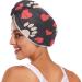 Paw Print Hair Towel 2 Pack | Super Absorbent Quick Dry Turbans with Red Hearts | Perfect for Women & Girls - Buy Online on GoSupps.com