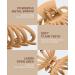 OPAUL Matte Nonslip Hair Claw Clips - Strong Hold for Thick and Thin Hair - Neutral Hair Styling Accessories - 4 Pack Black & Khaki - Perfect Christmas Gifts - Buy Online on GoSupps.com