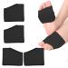 RooRuns Metatarsal Pads Ball of Foot Cushions for Pain Relief Gel Pads Cushion for Metatarsalgia Mortons Neuroma Fabric Metatarsal Sleeve Pads for Women/Men Black XL(2 Pair)
