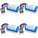 (4 Pack) 3V 1200mAh 1756-BA1 Battery for Allen Bradley 1756-BA1 for Allen Bradley Replacemen Battery Blue