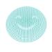 Massage pillow silicone bathroom massage pillow brush for lazy washing feet clean dead skin bathroom artifact back pillow foot 31 cm round massage pillow (size: blue)