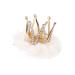 LALAFINA Diamond Crown Hair Clips Rhinestone Princess Hairpin Glitter Hair Clips for Toddlers (Beige)