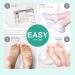 Mascarill Lot de 2 paires de chaussettes exfoliantes pour enlever les callosit s | Traitement de la peau morte et des talons fissur s | Hydratation profonde douceur b b spa maison - Buy Online on GoSupps.com