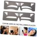 Beavorty 4 Pcs Eyebrow Ruler Brow Stencil Ruler Makeup Stuff T Tool Brow Shaping Ruler Card Balance - Buy Online on GoSupps.com