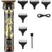 Buy Razors LCD Electric Hair Clipper T9 | Rechargeable Man Shaver & Trimmer for Professional Barbers - Black Gold Medusa - Buy Online on GoSupps.com