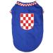 Petitebella Croatia Flag Dog Shirt Blue Size L Blue Large