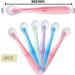 Lunekuck 6-Pack BPA-Free Silicone Baby Feeding Spoons - Soft Bent Design for Easy Weaning & Complementary Food for Toddlers & Infants - Buy Online on GoSupps.com
