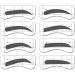 POPETPOP 64 Pairs 8 Eyebrow Stamp Eyebrow Tracer Molds Eyebrow Template Suite Eyebrow Marks Eyebrow Lines 1 count (Pack of 1) As Shownx2pcs - Buy Online on GoSupps.com