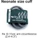 Universal NIBP Cuff with BP12 Connector for Neonates | Reusable 6-11 cm Dual Tube Nylon Replacement for Blood Pressure Monitors - Buy Online on GoSupps.com