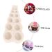 1pc Hemisphere Mold Bubble Decorations DIY Chocolate Mold Christmas Cake Mold Molde para Pastel Cake Baking Molds for Resin Chocolate Making Mold Maker Silica Gel Small Beads Round Light Grey 15.1x6.9cm - Buy Online on GoSupps.com