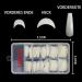 Lofuanna Ballerina Nails - 100 Long Coffin Fake Nails | Full Cover Artificial Fingernails with Case | 10 Sizes for Nail Studios & DIY Nail Art - Buy Online on GoSupps.com